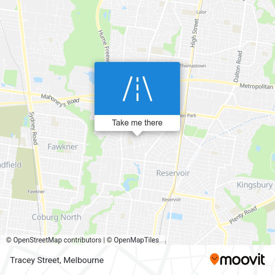 Tracey Street map