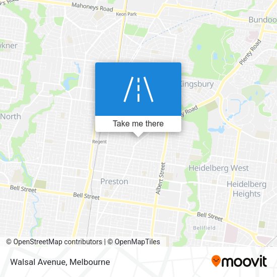 Walsal Avenue map
