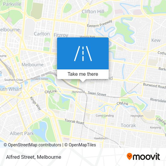 Alfred Street map