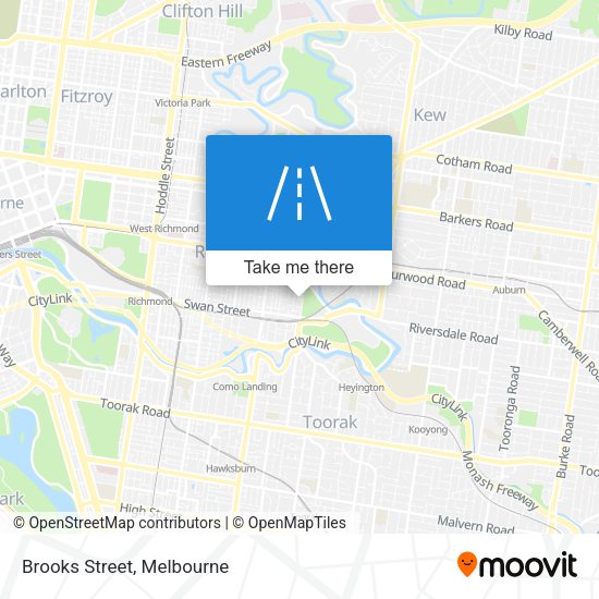 Brooks Street map
