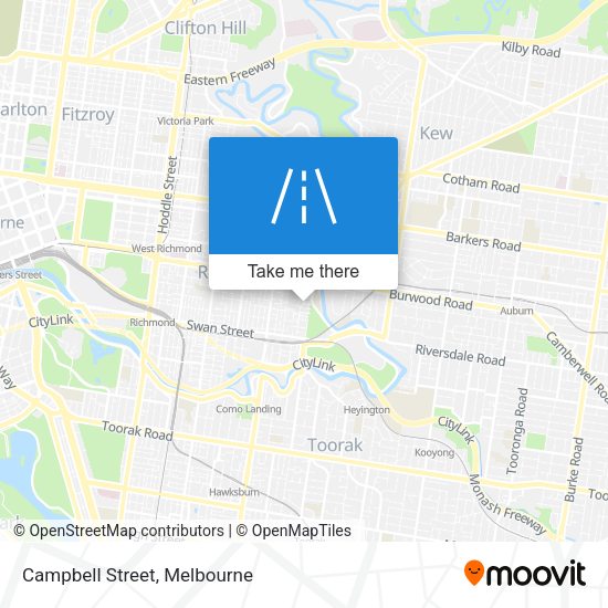 Campbell Street map