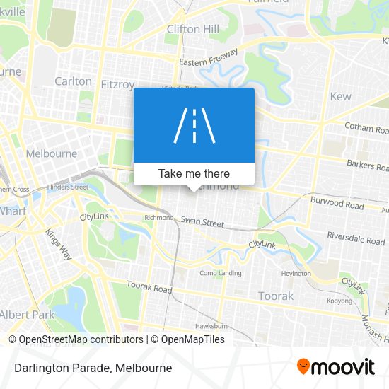 Darlington Parade map