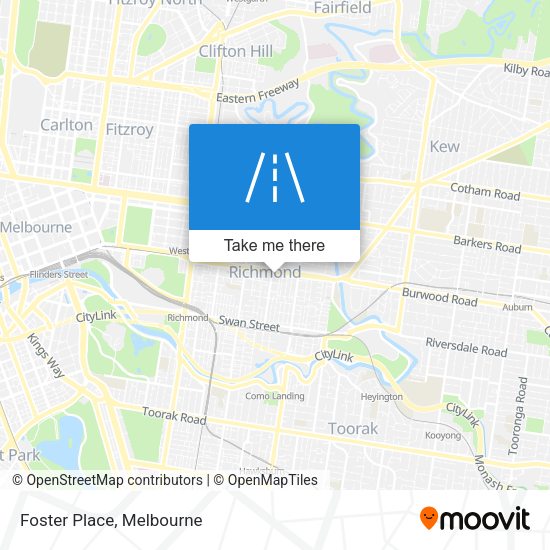 Foster Place map