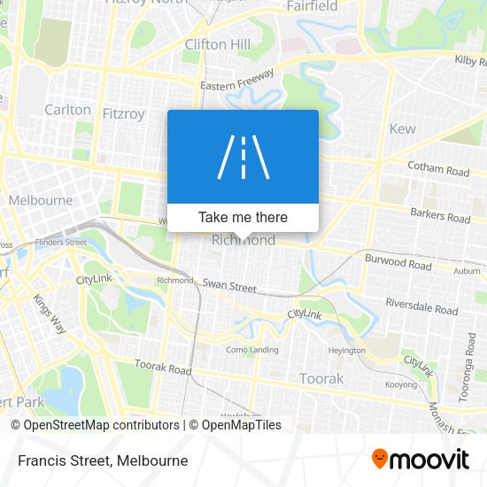 Francis Street map
