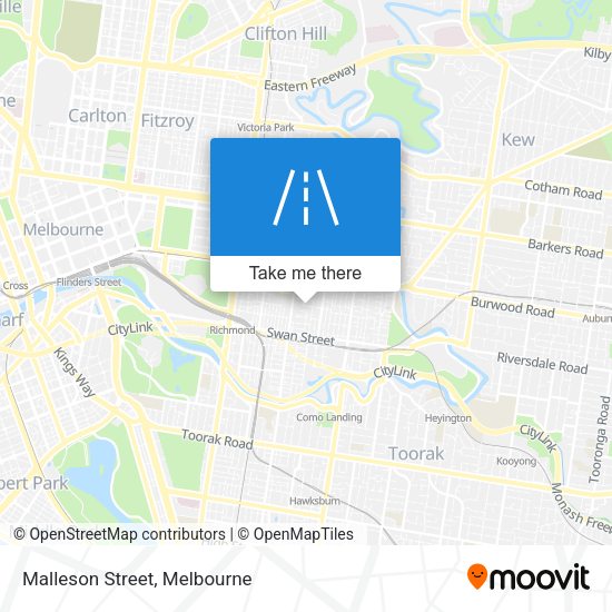Malleson Street map