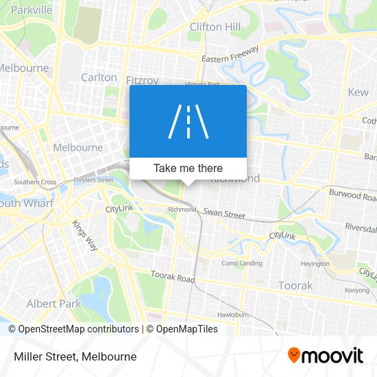 Miller Street map