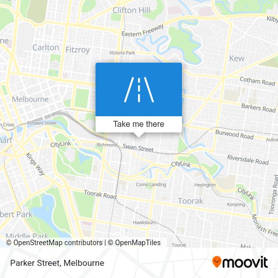Parker Street map