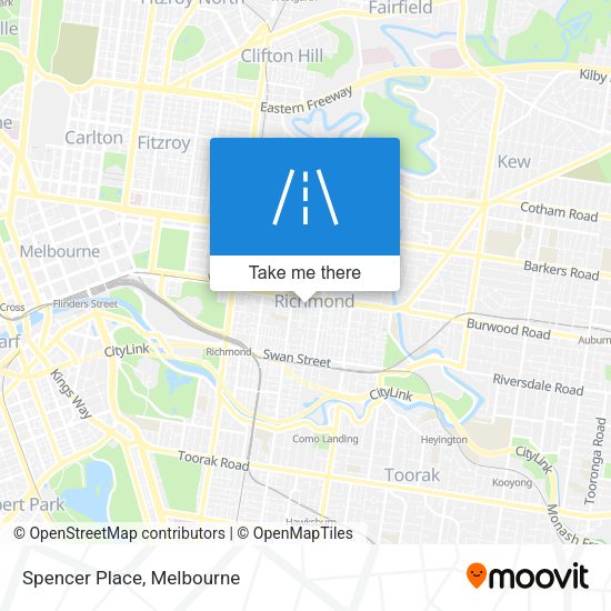 Spencer Place map