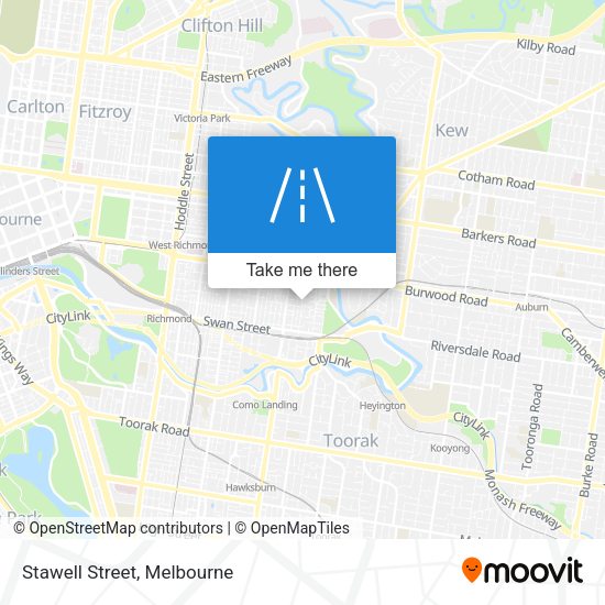 Stawell Street map