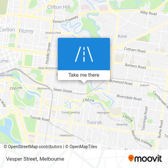Vesper Street map