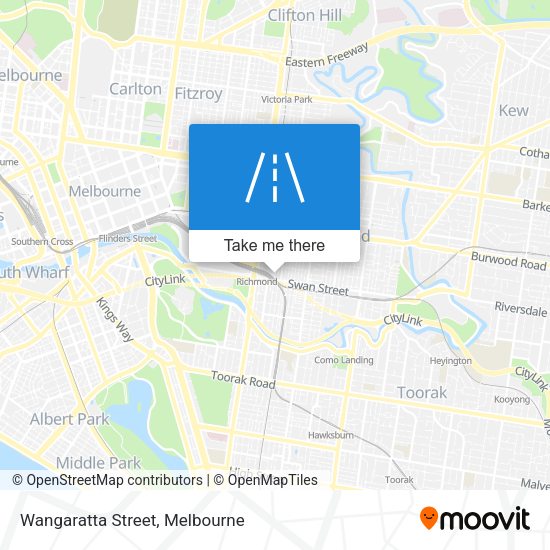Wangaratta Street map