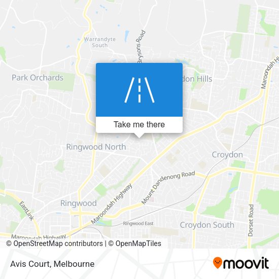 Avis Court map