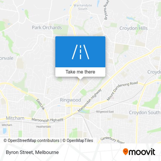 Byron Street map
