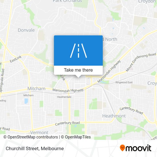 Churchill Street map