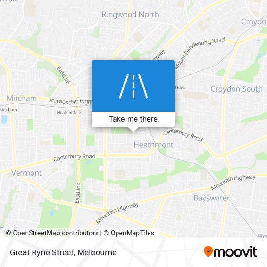 Great Ryrie Street map