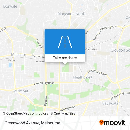 Greenwood Avenue map