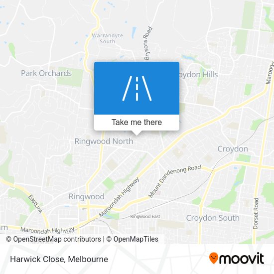 Harwick Close map