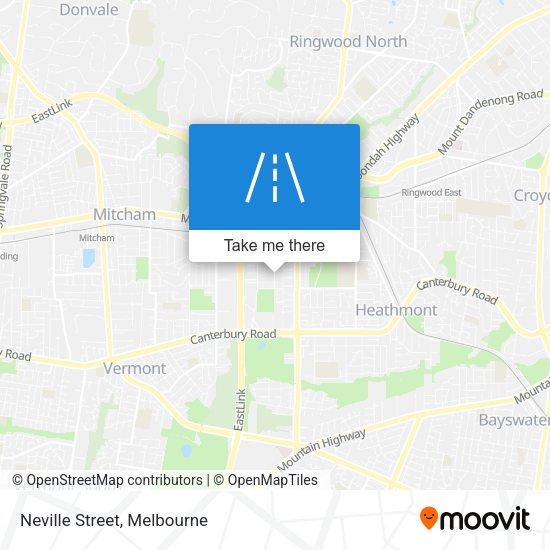 Neville Street map