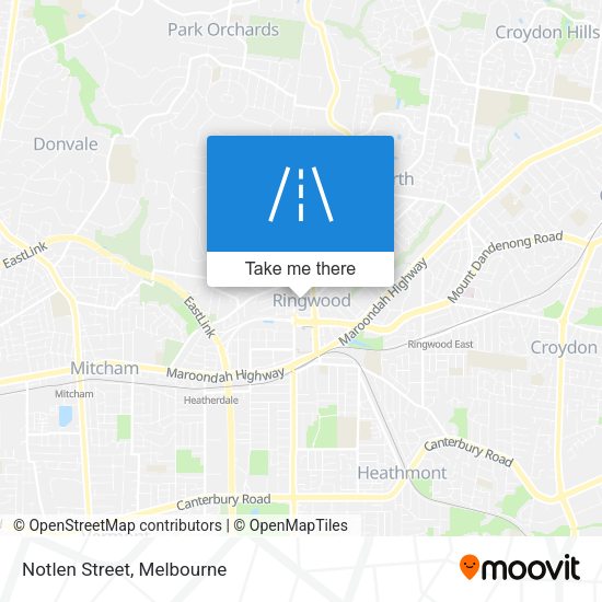 Notlen Street map