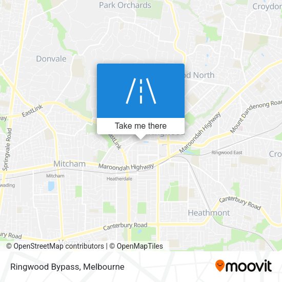 Ringwood Bypass map