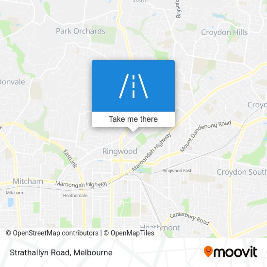 Strathallyn Road map