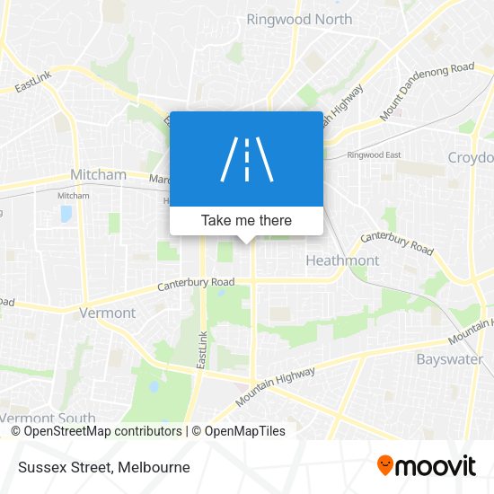 Sussex Street map