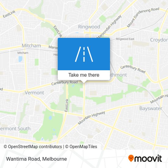 Wantirna Road map