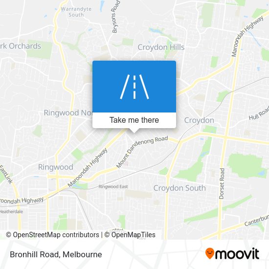 Bronhill Road map