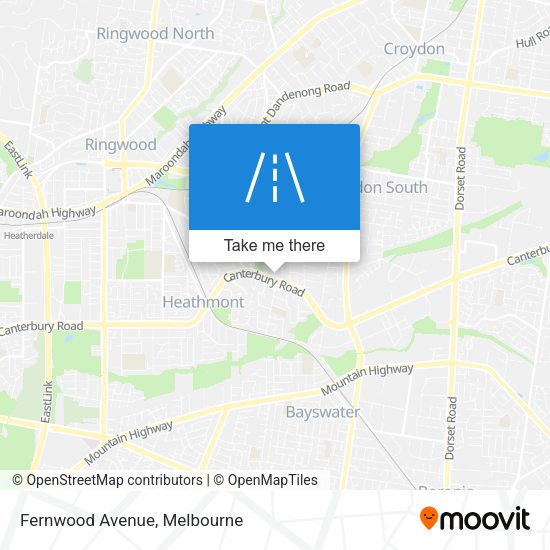 Fernwood Avenue map