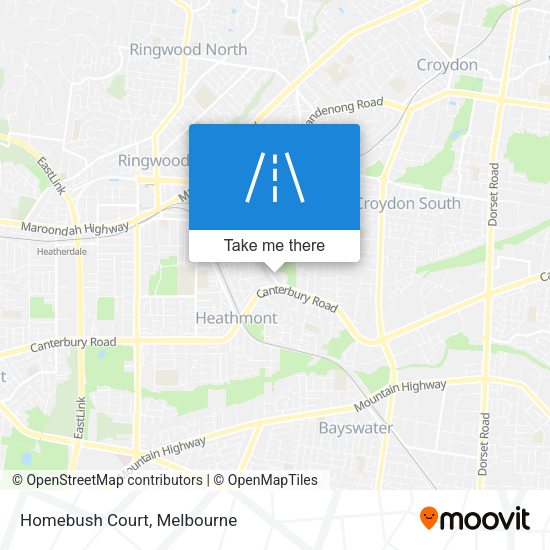Homebush Court map