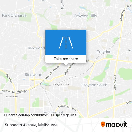 Sunbeam Avenue map