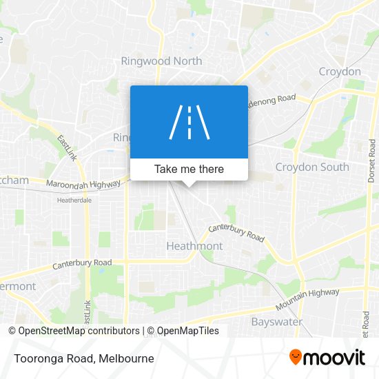 Tooronga Road map