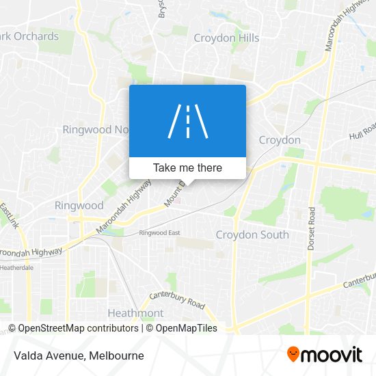 Valda Avenue map