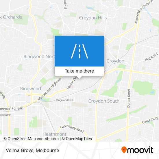 Velma Grove map