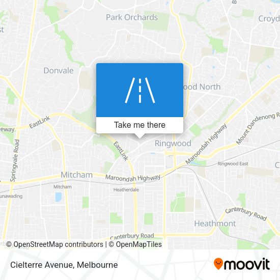 Cielterre Avenue map