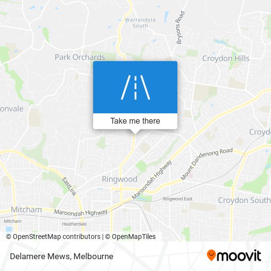 Delamere Mews map