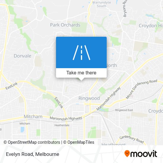 Evelyn Road map