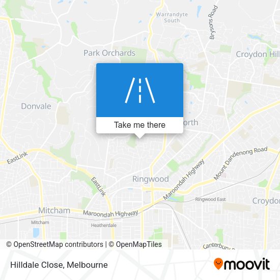 Hilldale Close map