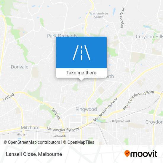 Lansell Close map