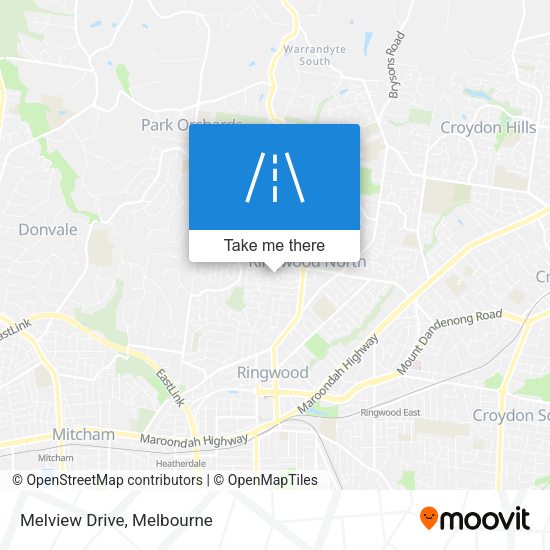Melview Drive map