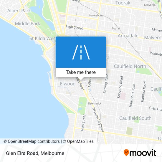 Glen Eira Road map