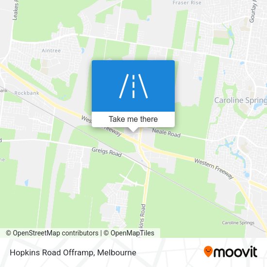 Hopkins Road Offramp map