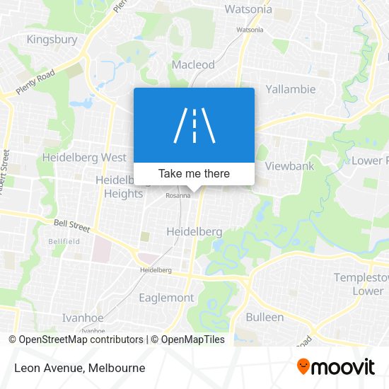 Leon Avenue map