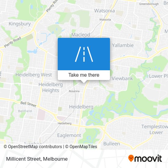 Millicent Street map