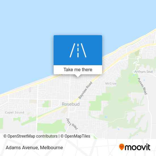 Adams Avenue map