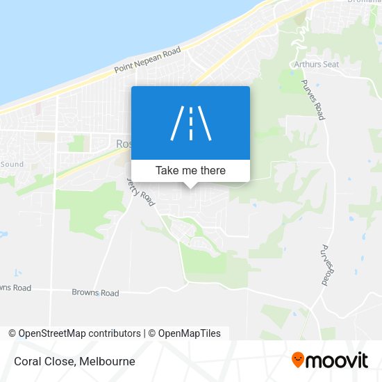 Coral Close map