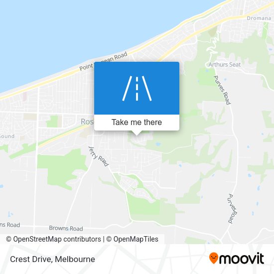 Crest Drive map