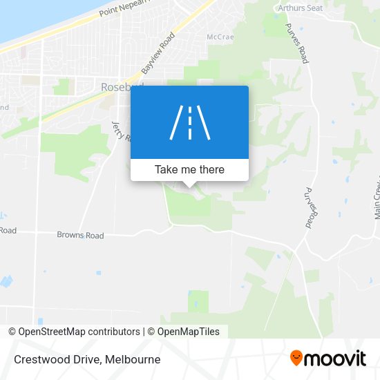 Crestwood Drive map