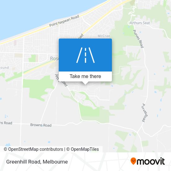 Greenhill Road map