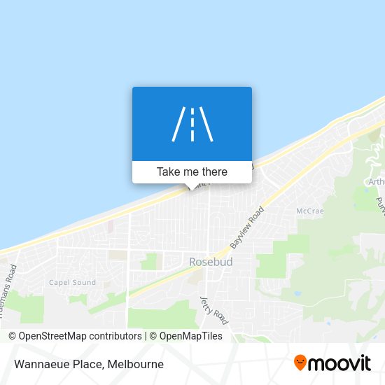 Wannaeue Place map